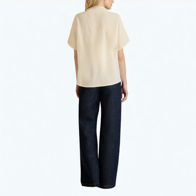 V Neck Short Sleeved Shirt
