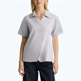 Summer Lace Patchwork Short Sleeved Shirt