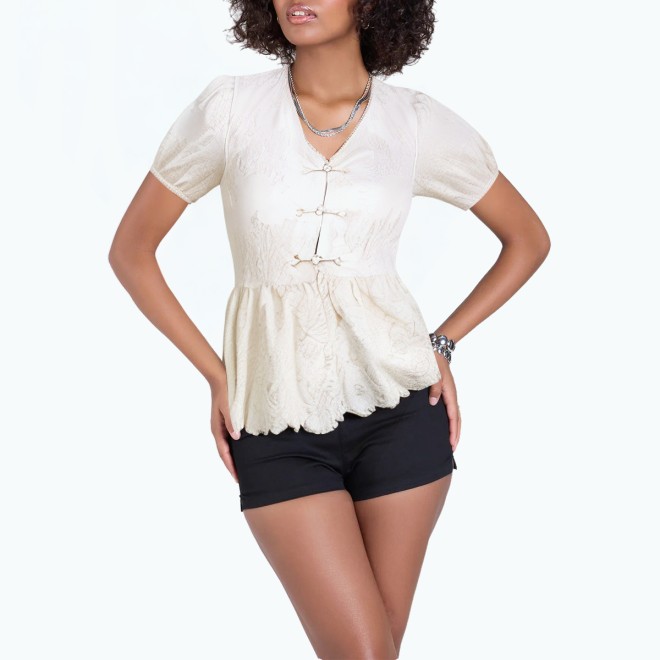 Ladies Lace Embroidered Shirt