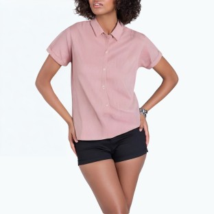 Retro Age Reducing Striped Short Sleeved Shirt 