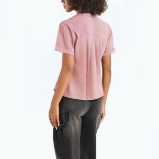Retro Age Reducing Striped Short Sleeved Shirt 