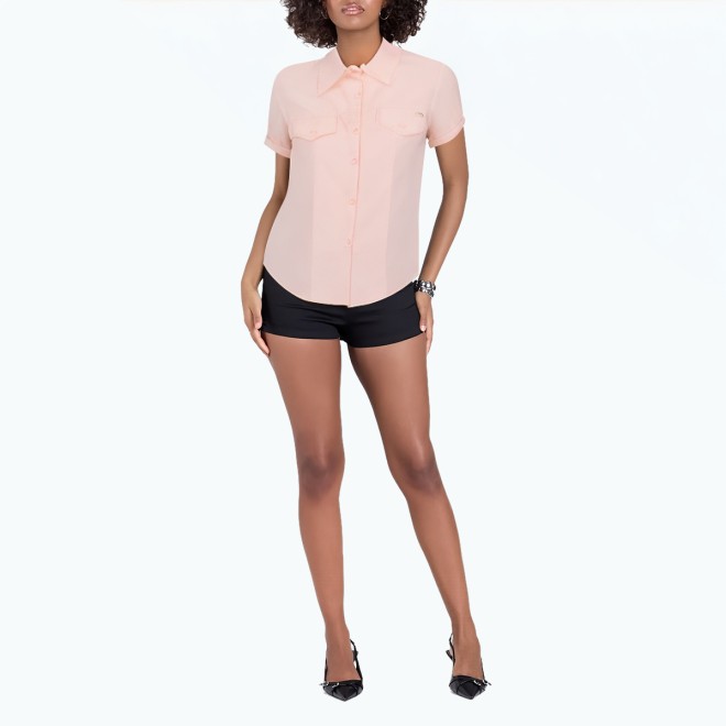Summer Blue Short Sleeved Shirt 