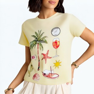 Summer Loose Short Sleeved T Shirt 