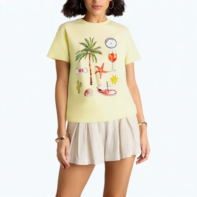 Summer Loose Short Sleeved T Shirt 