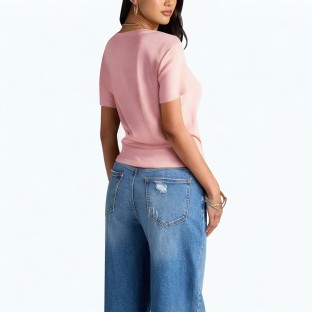 Women's Gradient Temperament Short T Shirt